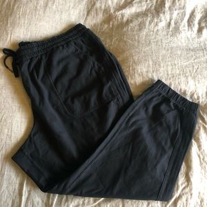 Athleta Farallon jogger plus size 24 black 90% cotton pants NWOT